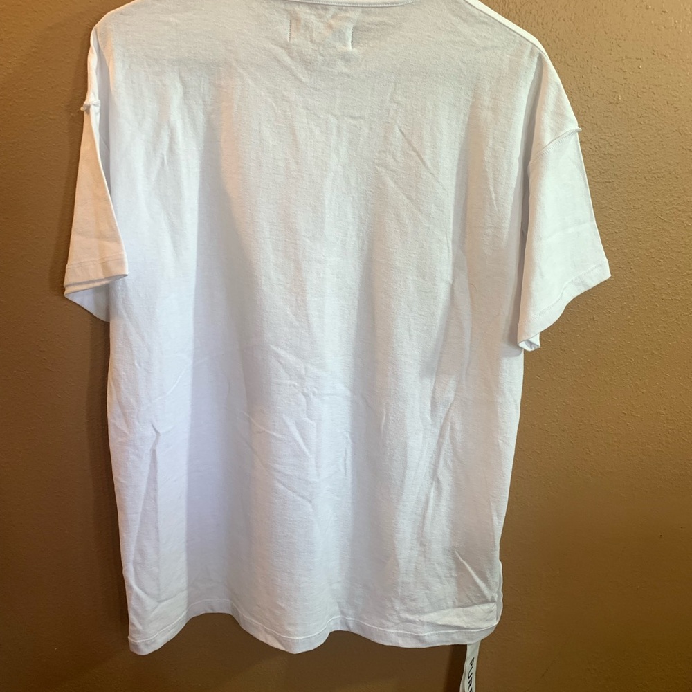 Purple Brand Endure til the End White Graphic T-Shirt NWT S - Picture 2 of 6